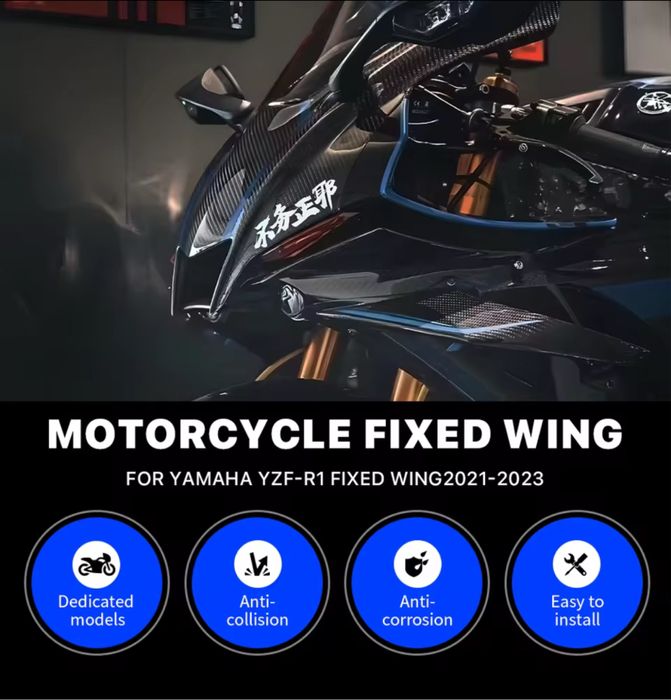 Winglet R1|Winglet Yamaha R1|Winglet Yamaha R1m|