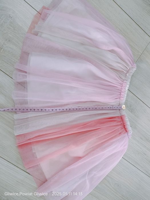 Spódnica tiulowa tęczowa r 110/116
