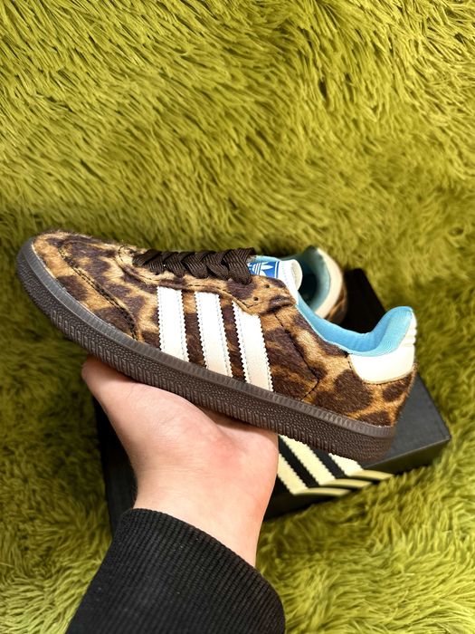 Кросівки Adidas Samba x Wales Bonner (леопард)