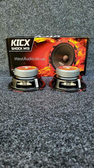 13см НОВИНКА Kicx Shock M13 динаміки в авто, колонки