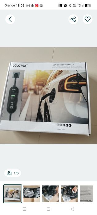 Przenośna ładowarka EV 16A 3.5kW Typ 2 do samochodów elektrycznych (Tesla, BYD, MG Atto 3 i inne)