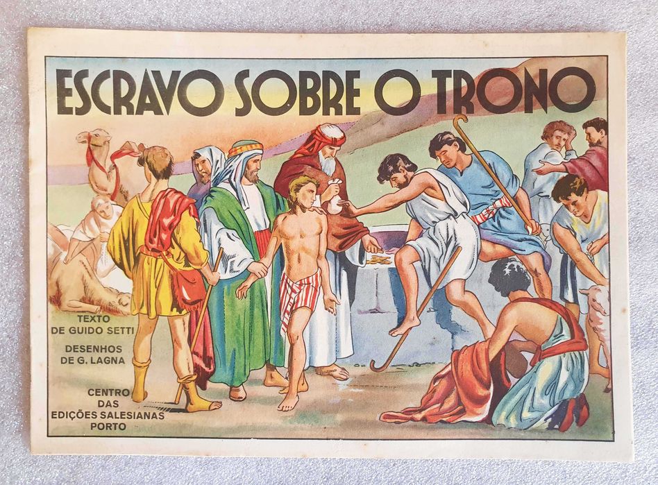 Antiga BD ~ "Escravo sobre o Trono" ~ Edições Salesianas ~ Anos 60 ~ RARA