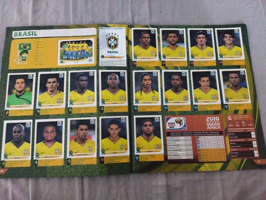 Raridade Completa: Álbum Copa do Mundo 2010 – Completo e em Bom Estado