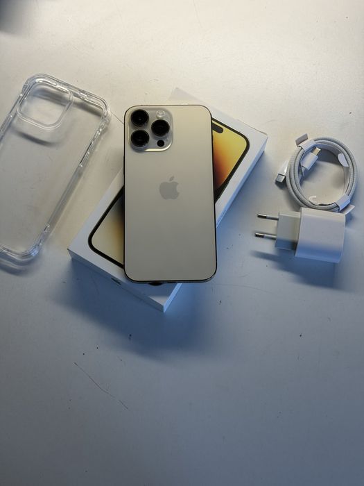 iPhone 14 Pro Max 128gb złoty bateria 100% komplet