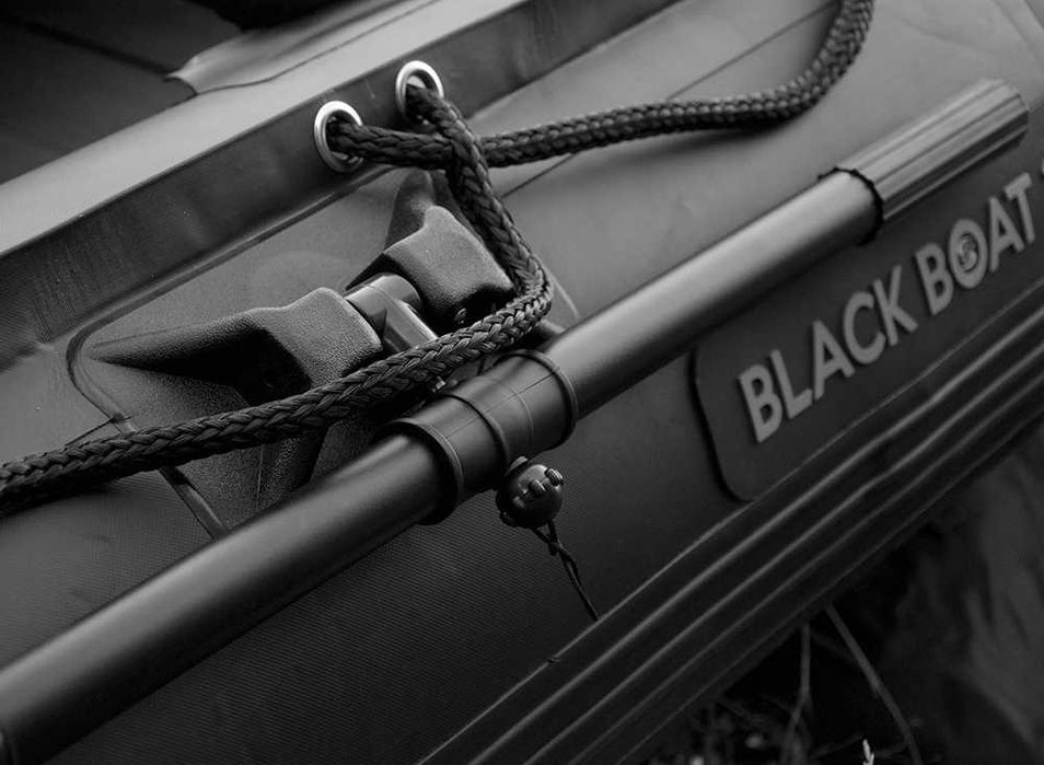 Ponton sportowy wędkarski 320 cm aluminiowa podłoga 55 kg Black Boat