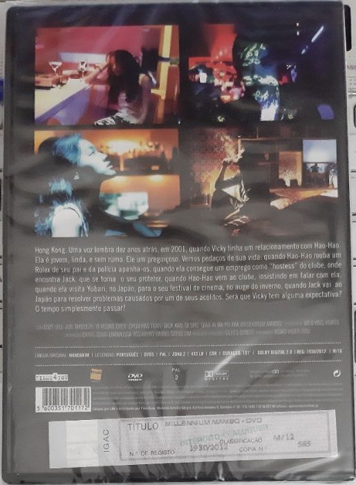 Filme em DVD: MILLENIUM MAMBO - NOVO! A Estrear! Selado!