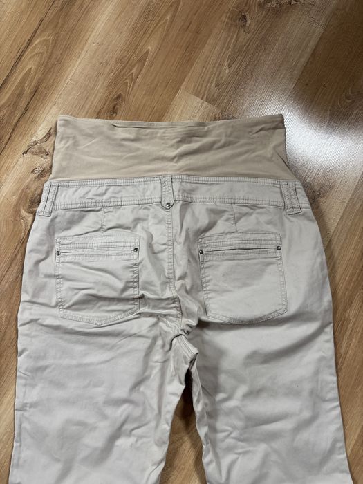 Beżowe spodnie ciążowe H&M rozmiar 48