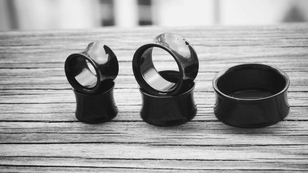 Brincos piercings alargadores tuneis plugs de orelha acrílico