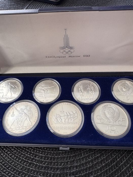Monety srebrne Ruble Olimpiada Moskwa 1980r