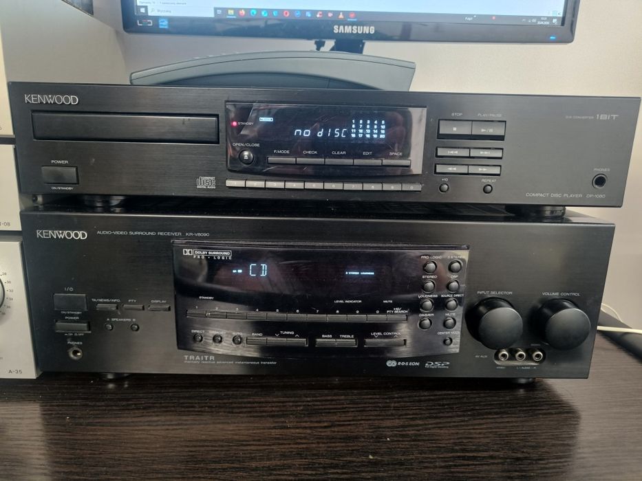 Amplituner Kenwood kr 8090 z odtwarzaczem CD  DP1050