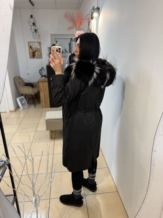 Парка натуральна норка песець