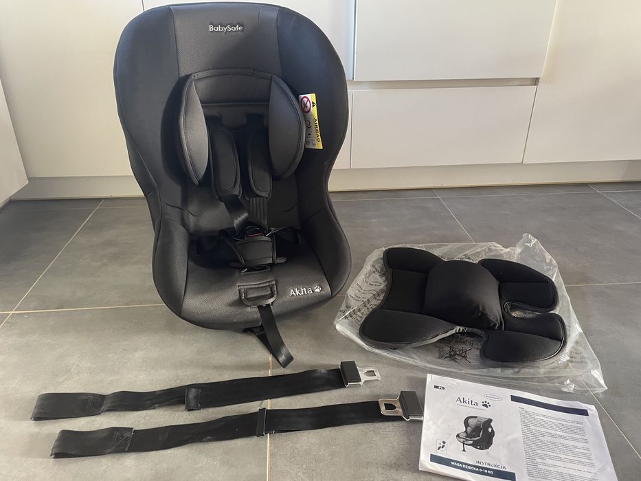 Fotelik AKITA BabySafe 0-18 kg Prawie nieużywany (awaryjny)