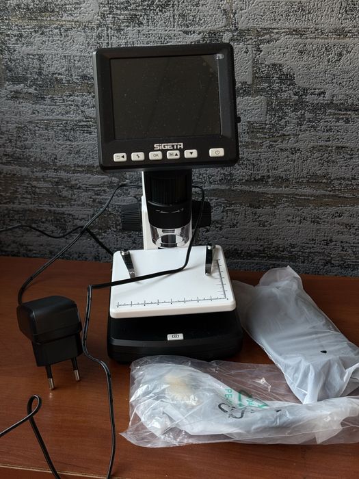 Цифровий мікроскоп SIGETA Forward 10-500x 5.0Mpx LCD