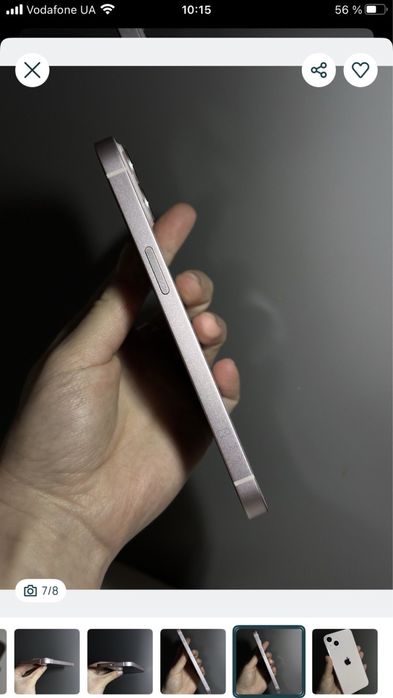 Iphone 13 pink 128  идеальное состояние батарея 86