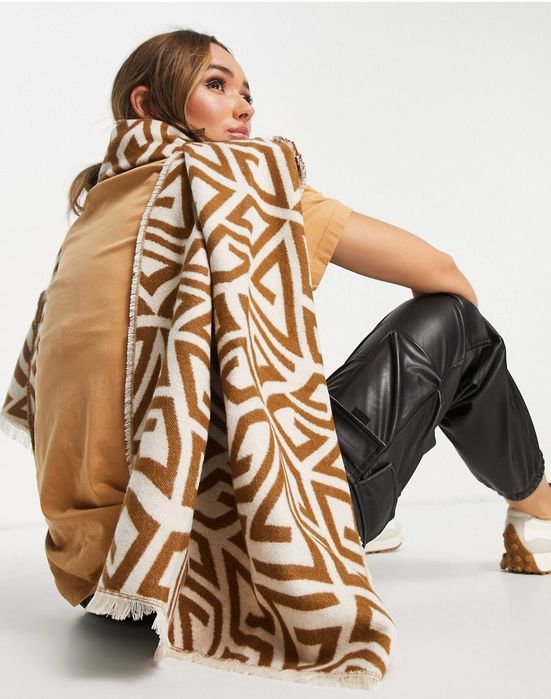 Великий жакардовий шарф  ASOS DESIGN.