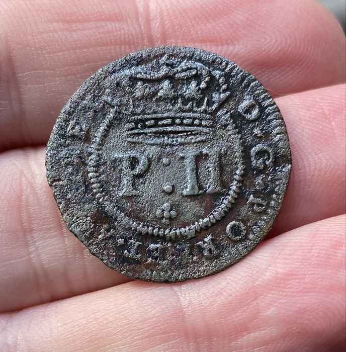 Moeda 1191 - D. PEDRO II - III Reis 1699