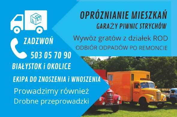Opróżnianie Mieszkań-Wywóz odpadów zmieszanych-Wywóz Gruzu-Wywóz Mebli