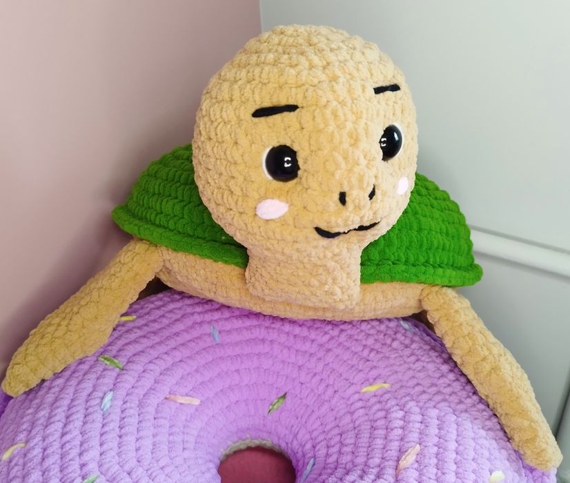 Żółw pluszak na szydełku