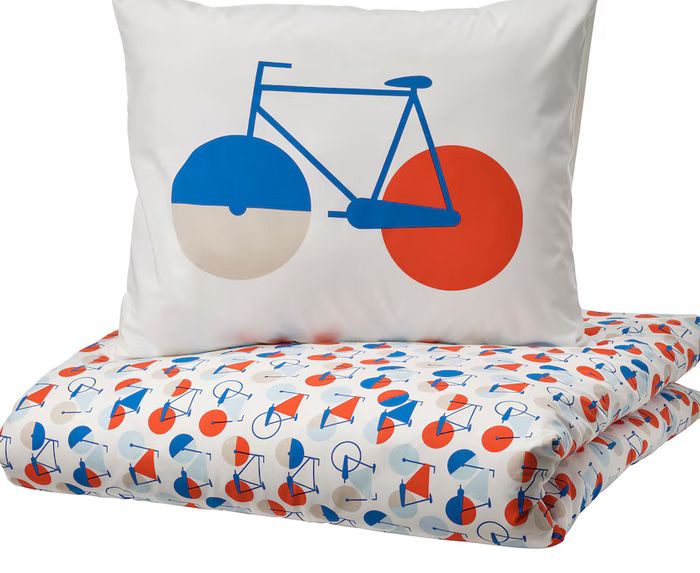 Capa de edredon e fronha bicicletas