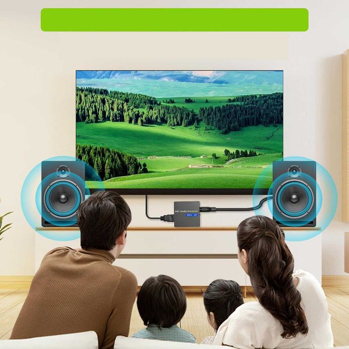 Ekstraktor HDMI ARC na sygnał optyczny, konwerter audio ARC 192 kHz