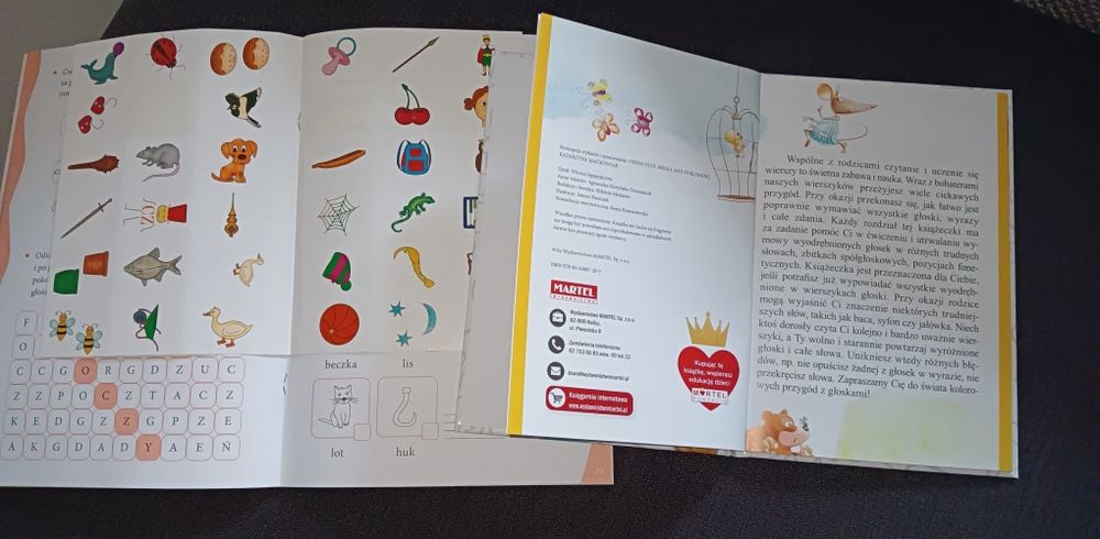 Książka logopedyczna  plus ćwiczeniaa