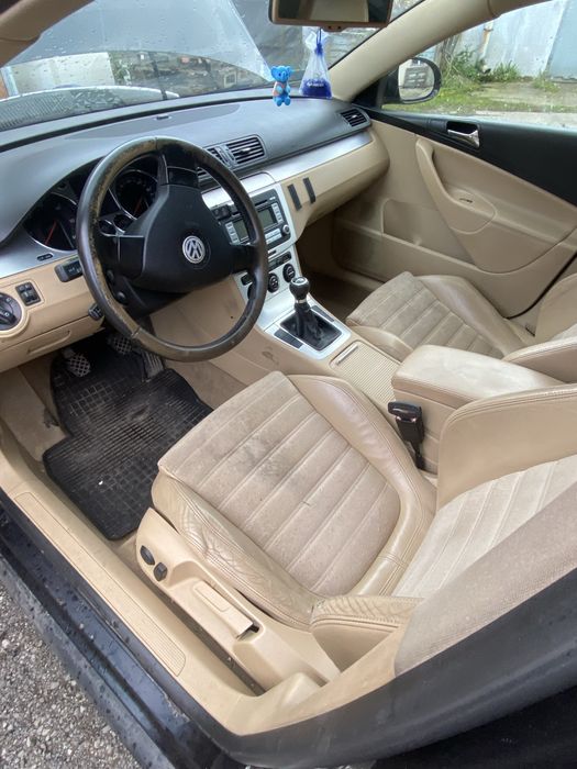 Fotele alcantara skora alkantara banan  passat b6 kombi