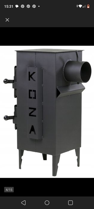 Solidny piecyk szamotowy KOZA gruba stal, atest