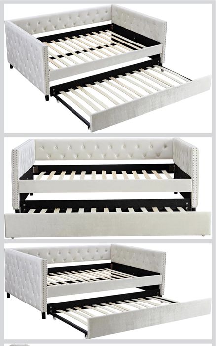 Sofa que desdobra se em 2 camas