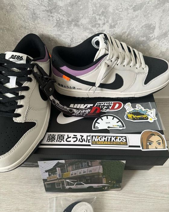 Кроссовки nike x initial D(ae86) 41, 42,43,44,45 новые кастом, концепт ...