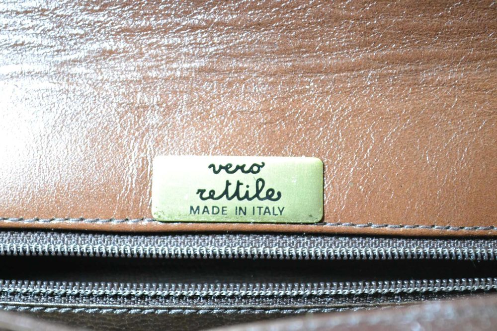 vero rettile made in italy сумка клатч кожаная , змеиная , рептилии