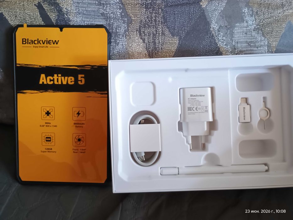 Планшет Blackview Active 5 LTE 8.68" 8/128GB Rugged Tab MIL-STD-810H NFC Black