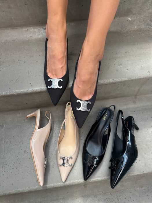 Слінбеги брендові celine 5,5 см каблук
