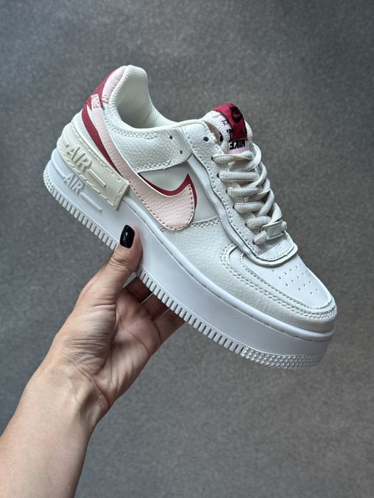 Нові кросівки Nike Air Force 1 Shadow Phantom, натуральна шкіра, ТОП якість, розміри 36-39