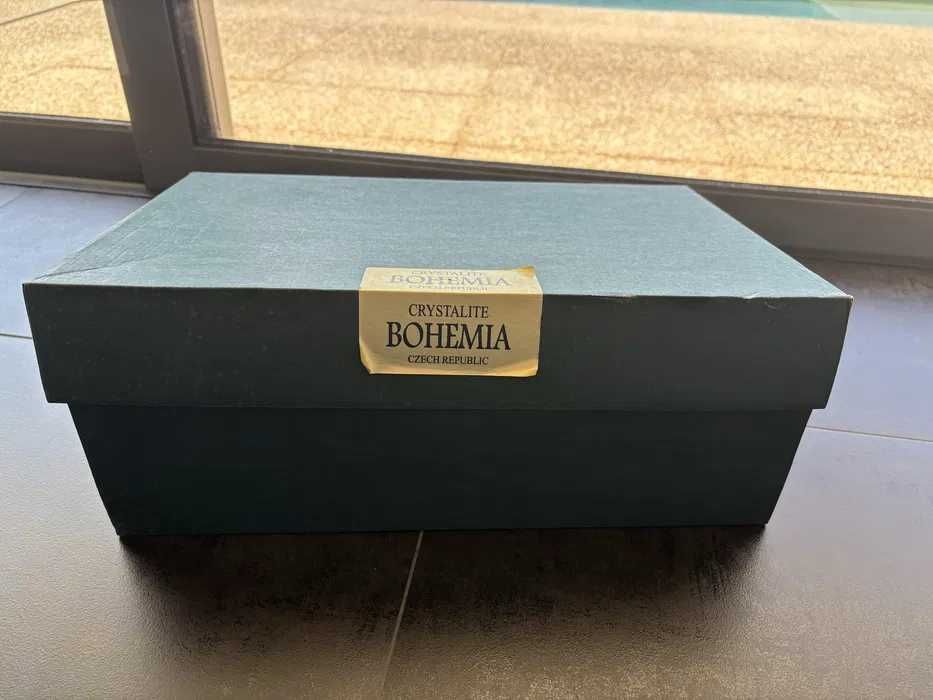Conjunto Whisky Cristal Bohemia – Novo (Decanter + 6 Copos) c/ Estojo
