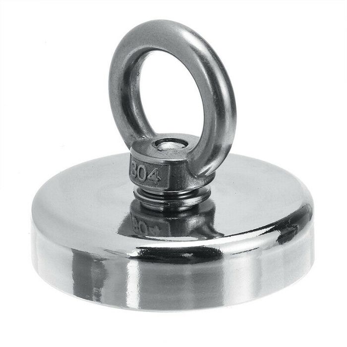 75mm Gancho neodymium pesca magnetica Iman neodímio caça tesouro