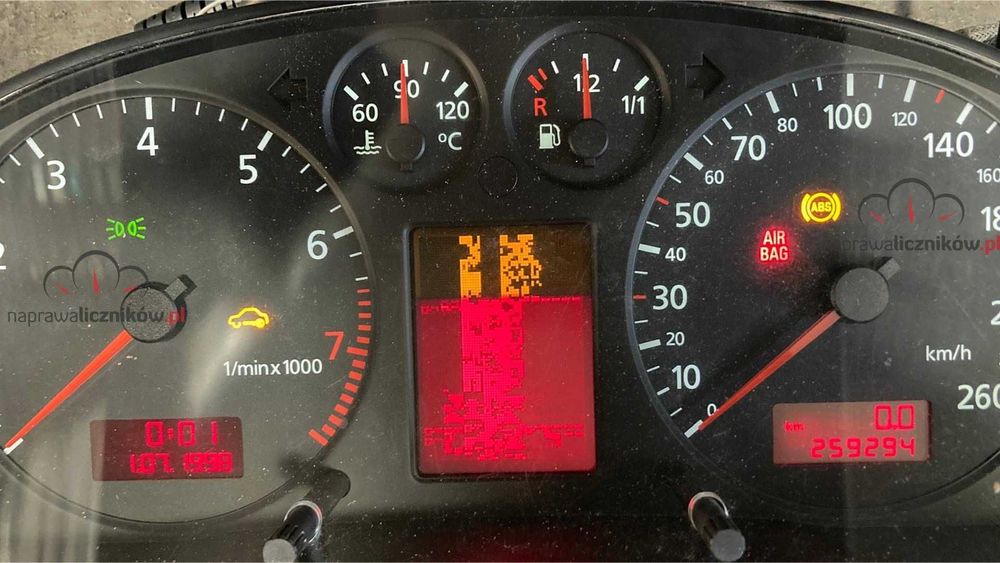 Serwis liczników Audi A3 8L jaeger - wysyłkowo i stacjonarnie