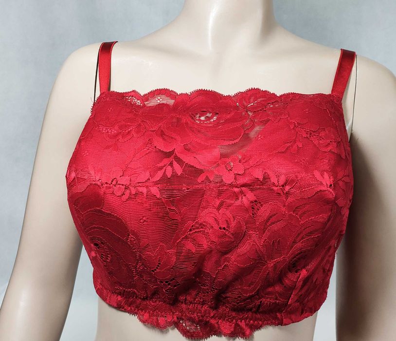 Biustonosz koronkowy na duży biust usztywniany 100DDD PLUS SIZE BS1