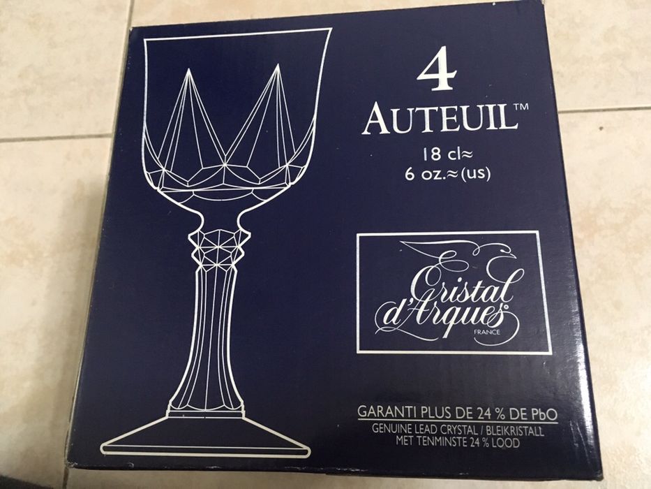 Conjunto de 4 copos Cristal d’Arques