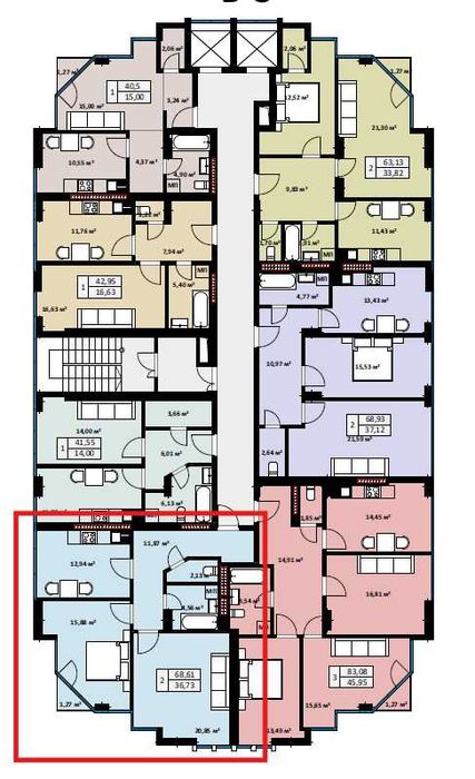 2-комнатная квартира по адресу (площадь 68,6 м²) - Atlanta.ua - фото 6