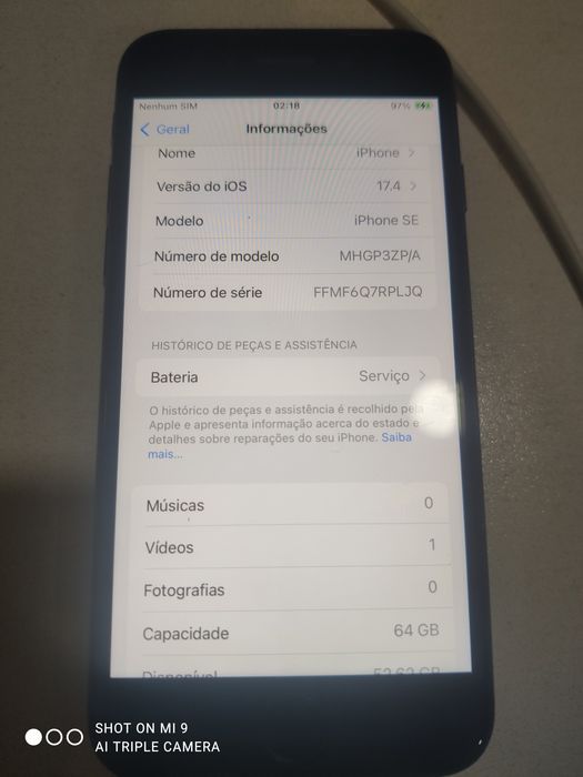 Lote 2 iPhones como novos