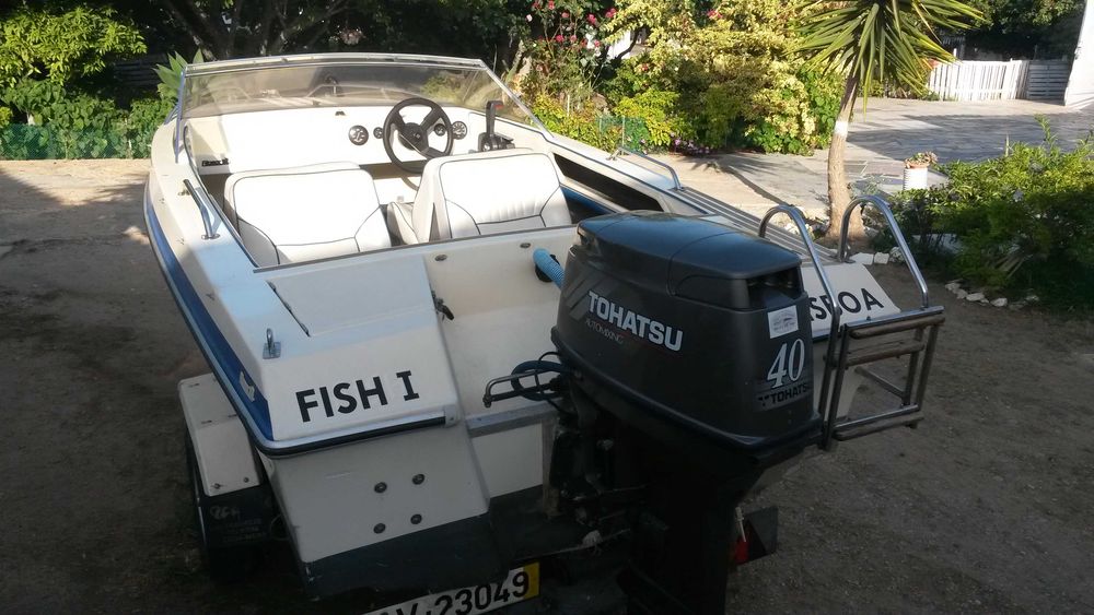 Barco recreio + Atrelado com matrícula - OPORTUNIDADE