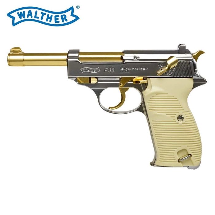 Pistola Pressao de ar CO2 Walther P38 Blowback + Luger P08 Colecção