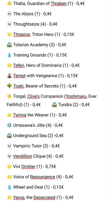 Cartas Magic Proxy(Power9, Dual, Fetch, etc)