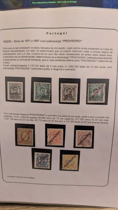 Coleção de Selos Portugueses 1853–1910 | D. Maria II, D. Luís, D. Carlos, D. Manuel II