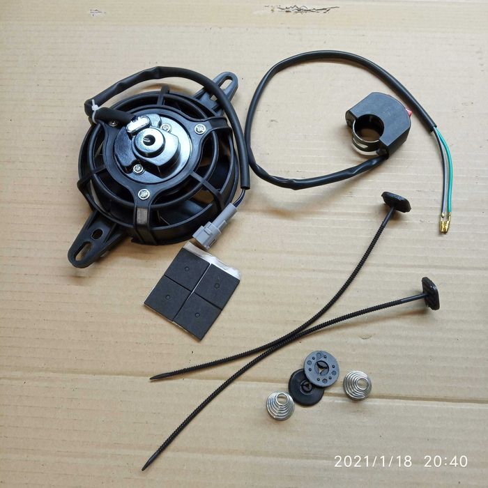 Kit ventilador 12V para motos enduro motocross e moto 4