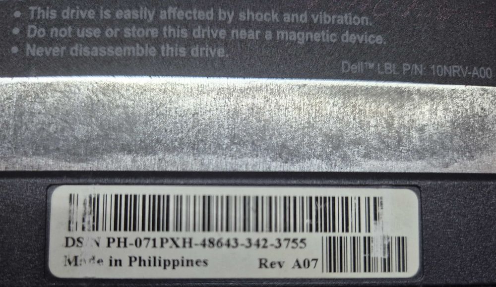 Drive de disquetes 1.44Mb 3½ portáteis Dell