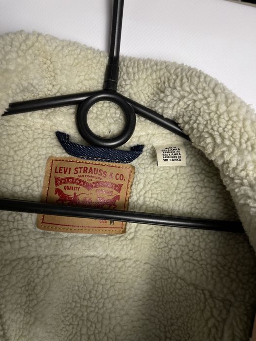 Шерпа levi’s джинсова куртка джинсовка левіс лівайс оригінал з хутром