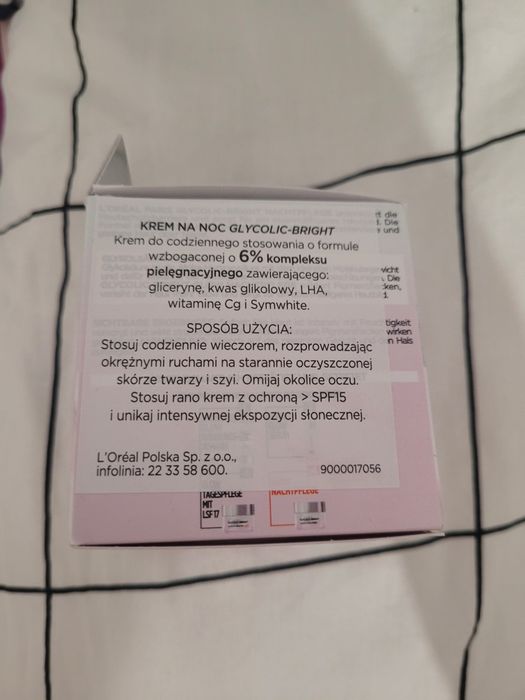Loreal Glycolic Bright Krem Rozświetlający Noc 50 ml