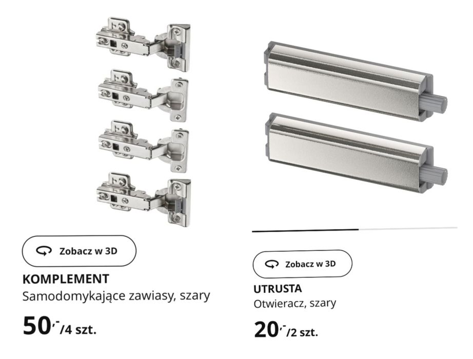 Zestaw szafek z frontami IKEA