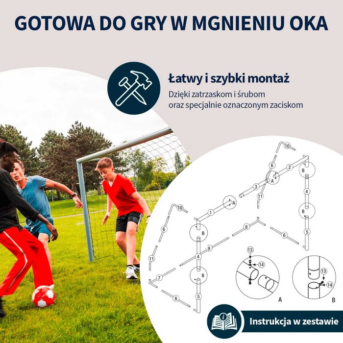 SOLIDNA NOWA bramka 3x2m + mata 300x200cm do piłki nożnej piłkarska